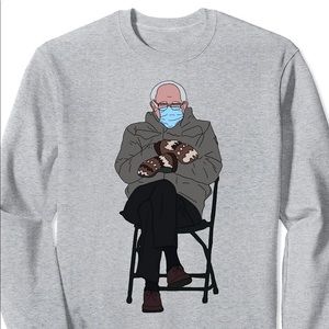 Bernie Sanders famous mitten picture Sweatshirt in a size 2xl